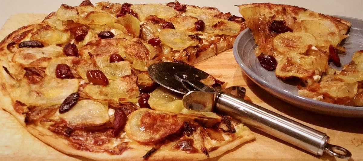 Potato and Caramelized Onion Pizza